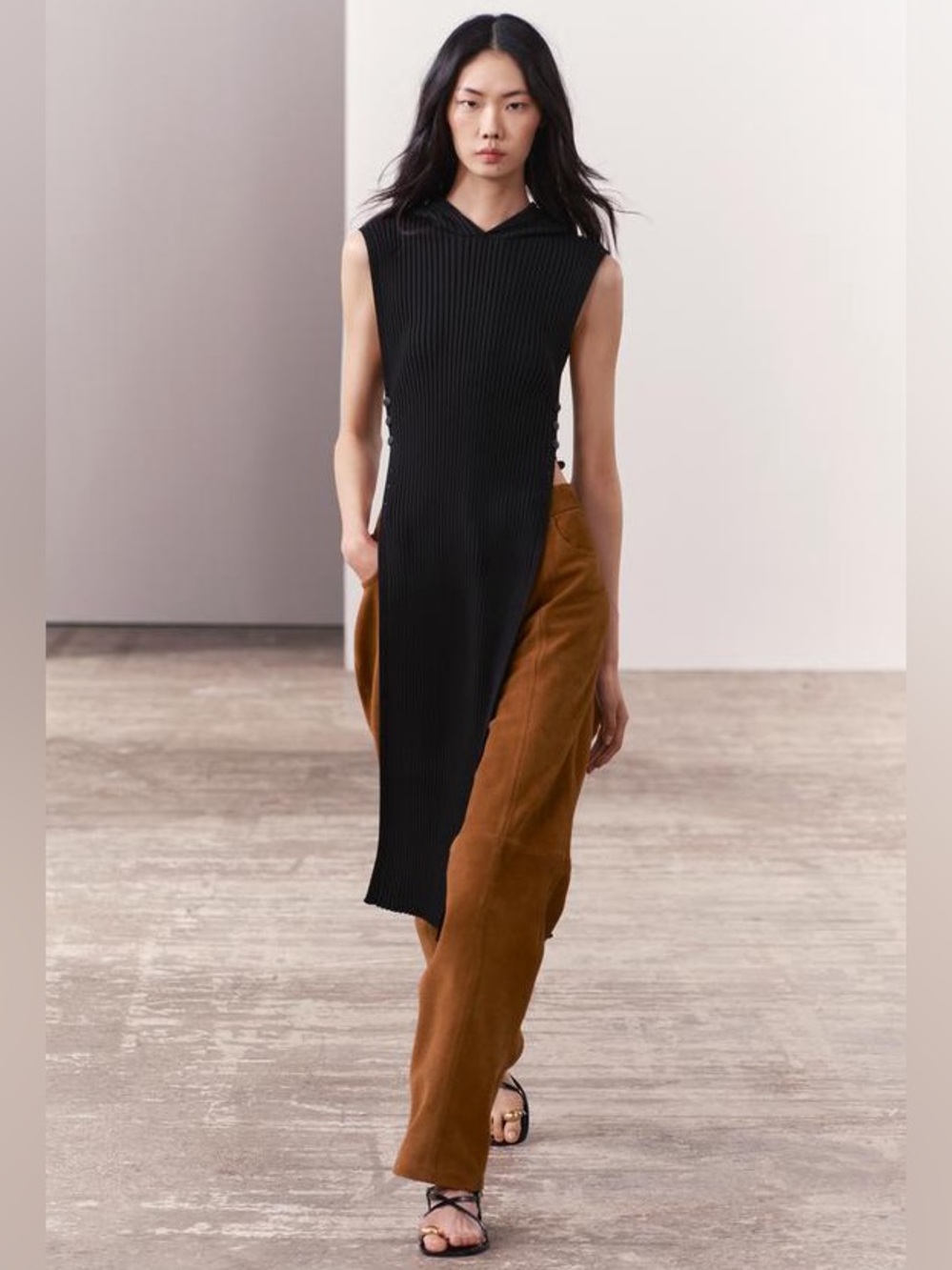 ZARA ribbed tunic dress from the ZW Collection XS/S